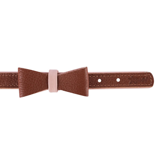 Genuine Leather Dog Bow Tie